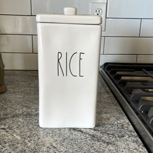 Rae Dunn Rice Canister